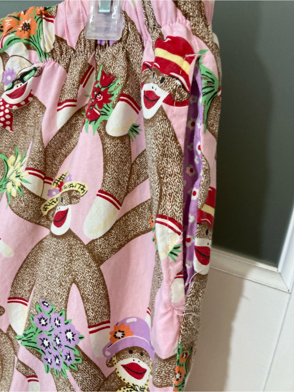 Nick And Nora Sock Monkeys Pajama Pants - Cotton - EUC! - XL - Picture 4 of 14